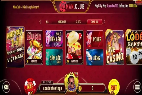 Man Club - Sảnh game bài đổi thưởng uy tín nhất hiện nay 2023 ManClub-2