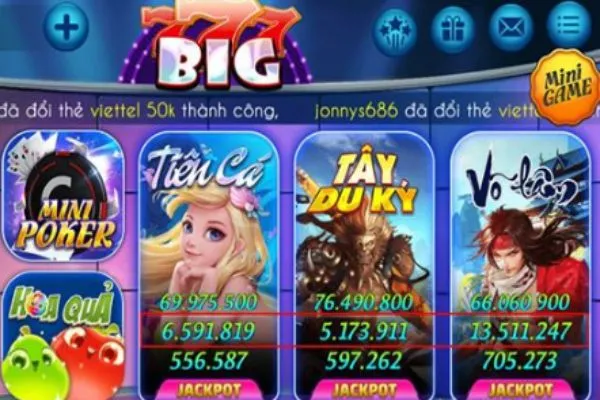 Big777 Club - Kho game bài đa dạng trò chơi nhất big777-club-2