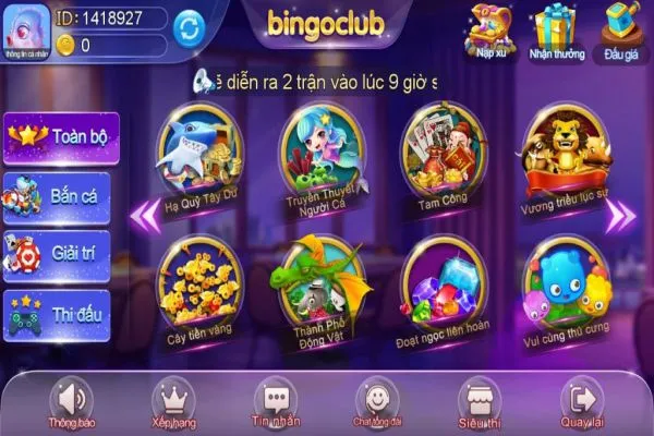 Bắn cá Bingo Club – Sân chơi game đổi thưởng được yêu thích nhất năm 2022 bingo-club-1