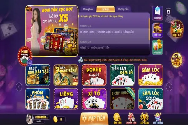 Ngon Club - Review về game bài online hàng đầu hiện nay ngon-club-3