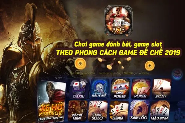 Aoe club - Đánh giá chi tiết game bài đổi thưởng Aoe club aoe-club-1