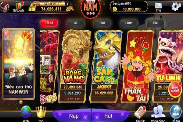 NamWin Net - Review game đổi thưởng số 1 Việt Nam namwin-net-2