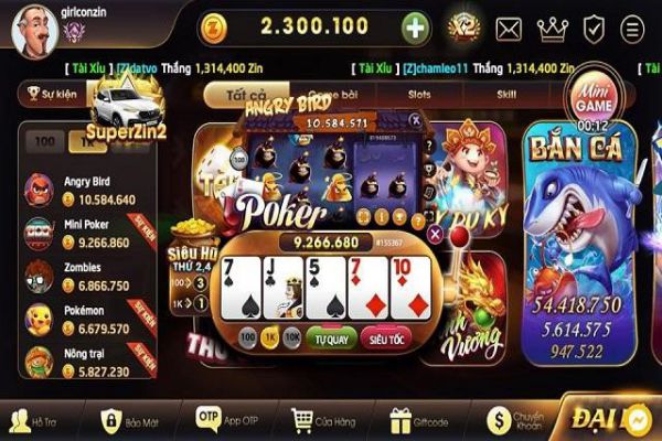 Zindo Club - Khám phá game bài bom tấn quay hũ đổi thưởng zindo-club-2