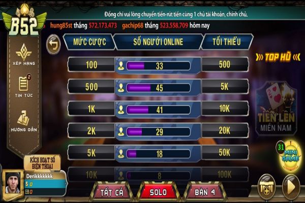 Tiến Lên Miền Nam tại B52 Club - Khám phá cách chơi dễ chơi dễ trúng thưởng luật chơi tiền lên miền nam b52 club