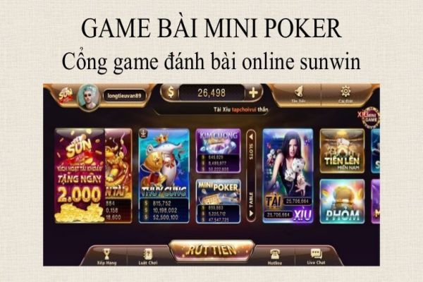 Mini Poker tại SunWin - Cách chơi chi tiết và dễ hiểu nhất mini-poker-tai-sunwin-3