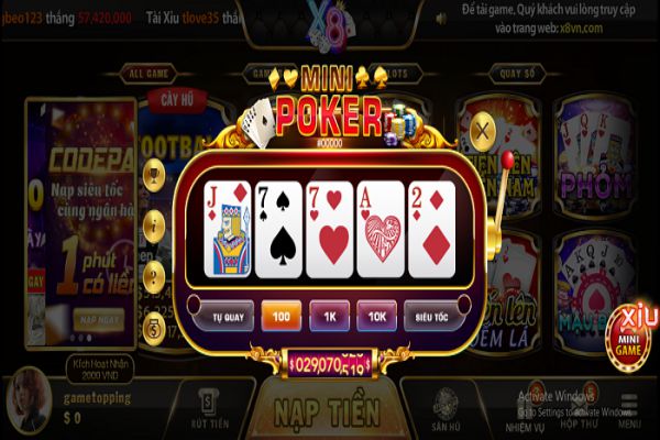 Bật mí cách chơi Poker X8 Club đơn giản, dễ hiểu, chắc thắng poker tại x8