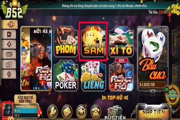 Sâm Lốc tại B52 Club – Bật mí cách chơi đơn giản nhất năm 2024 luật chơi sâm lốc tại b52 club