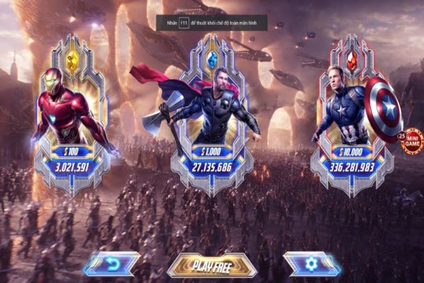 Avengers tại Zowin - Hướng dẫn cách chơi siêu hiệu quả từ các cao thủ luật chơi avengers zowin