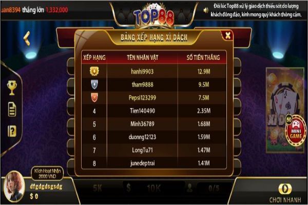 Xì dách online tại Top88- Hướng dẫn cách chơi mới nhất xi-dach-online-tai-top88-2