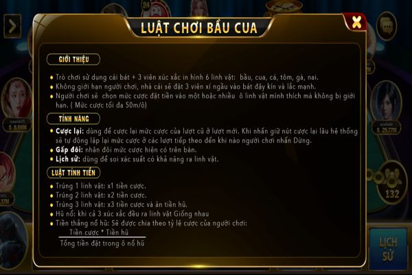 Bầu Cua tại Yo88 - Hướng dẫn cách chơi tỷ lệ thắng cao luật chơi bầu cua yo88