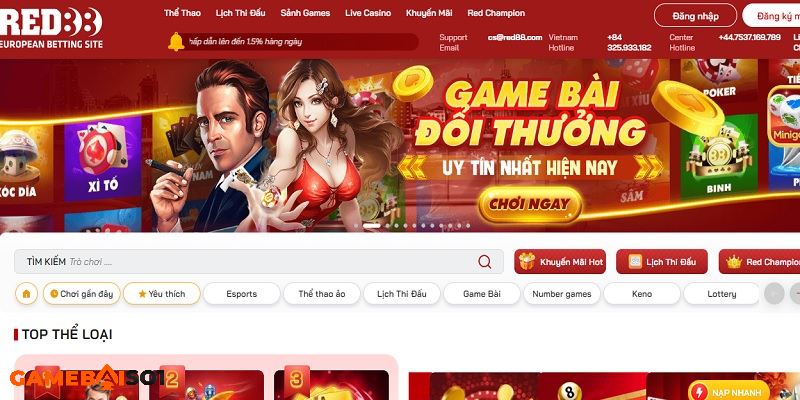 Red88 - Nhà cái cá cược online hàng đầu Châu Âu Nhà cái Red88 đang là một trong những địa chỉ top đầu về sự uy tín