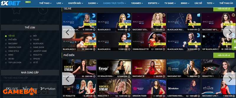 1xBet - Link vào nhà cái 1xBet không bị chặn, chính thức 2022 Kho game đa dạng và đầy đủ mọi thể loại, phù hợp mọi đối tượng người chơi