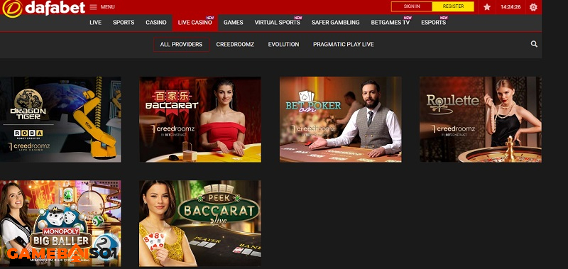 Dafabet - Nhà cái uy tín hàng đầu Châu Á - Link mới update 2022 Kho game đa dạng, bố cục bày trí logic là điểm cộng của nhà cái cá cược