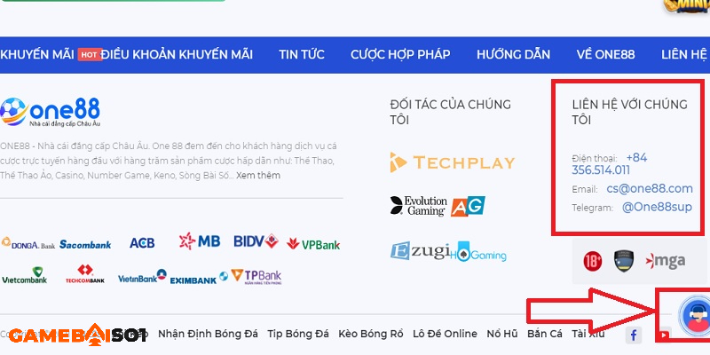 One88 - Website cá cược bóng đá uy tín nhất top 1 Châu Á Liên hệ với One88 rất thuận tiện với nhiều phương thức khác nhau