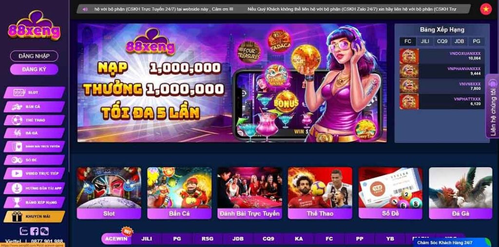 Game đánh bài Xeng88 - Cổng game đổi thưởng đáng chơi nhất Trang chủ