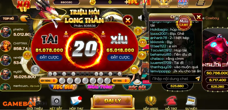 Game đánh bài XO68 Club - Game bài chinh phục mọi đối tượng cong game xo68 club