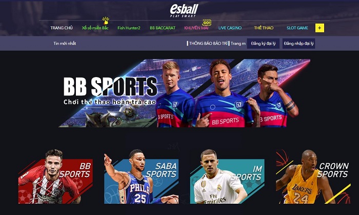 Esball - Sân chơi giải trí cá cược đẳng cấp nhất mọi thời đại kho game