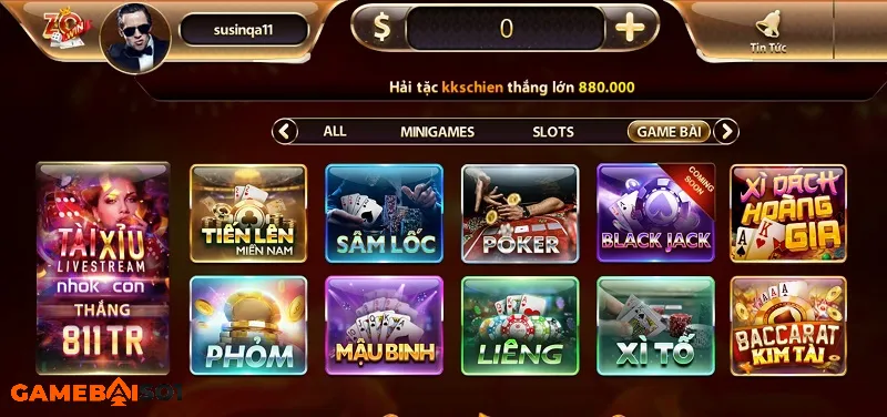 Zowin - Sân chơi hấp dẫn ngập tràn quà tặng game bai zowin