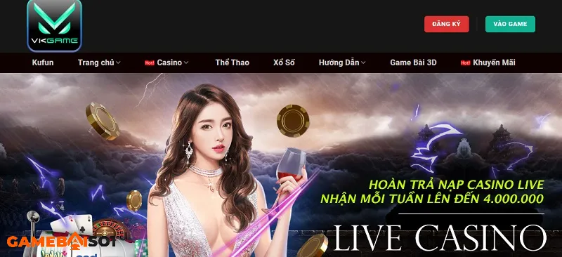 Vkgame - Nhà cái cá cược trực tuyến uy tín hàng đầu Châu Á nguon goc vkgame