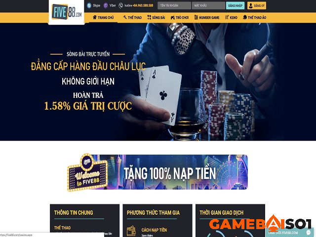 Hướng dẫn đăng ký Five88 nhanh chóng và chính xác nhất ĐĂNG KÝ NHÀ CÁI FIVE88