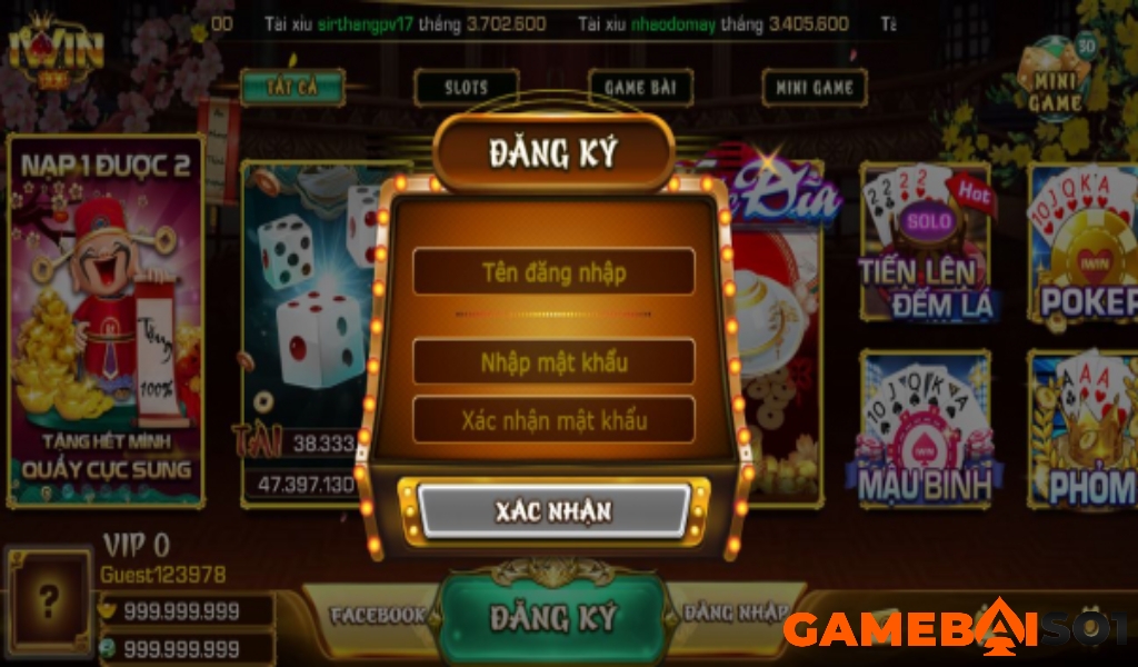 3 cách đăng ký Iwin Club cực kỳ dễ hiểu cho người mới Giao diện đăng ký tại Iwin Club