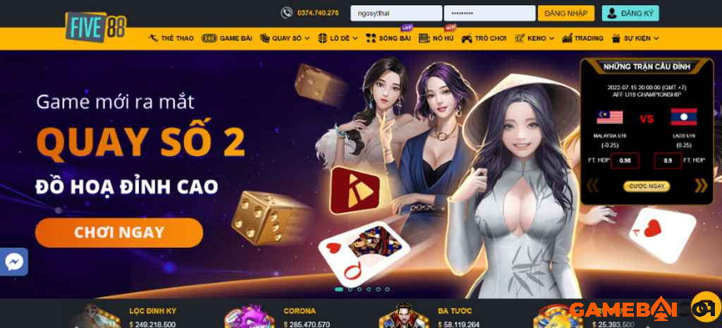 Kho game đổi thưởng hot tại Five88 và điều thú vị nên biết GAME ĐỔI THƯỞNG TẠI NHÀ CÁI FIVE88