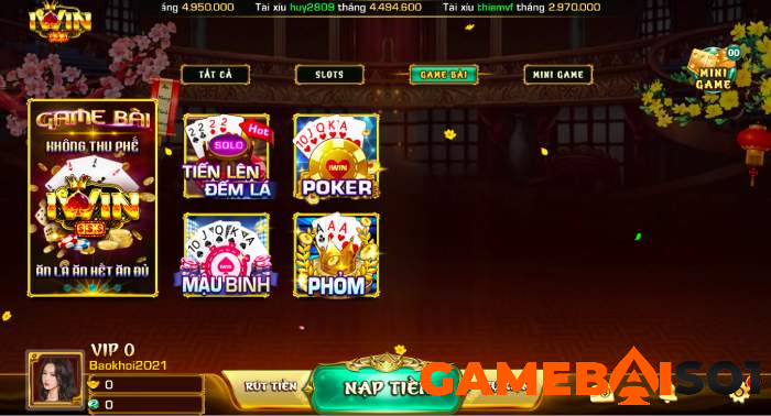 "Đột nhập" kho game Iwin khủng khiến người chơi thích thú Kho game đổi thưởng tại IWIN