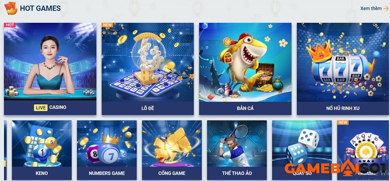 Khám phá 60+ tựa game trong kho game đổi thưởng Sky88 Khuyến mãi SKY88