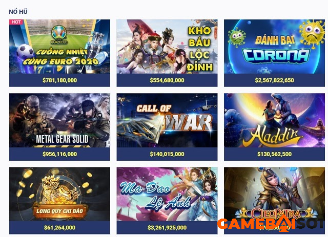 Khám phá 60+ tựa game trong kho game đổi thưởng Sky88 Slot game SKY88