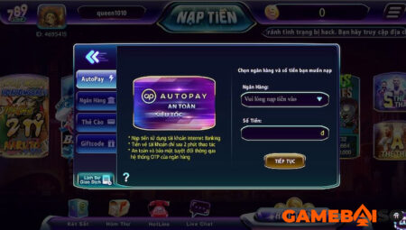 Nạp, rút tiền tại 789 Club siêu nhanh chưa đầy 5 phút NẠP RÚT TIỀN 789 CLUB - CỔNG GAME 789 CLUB