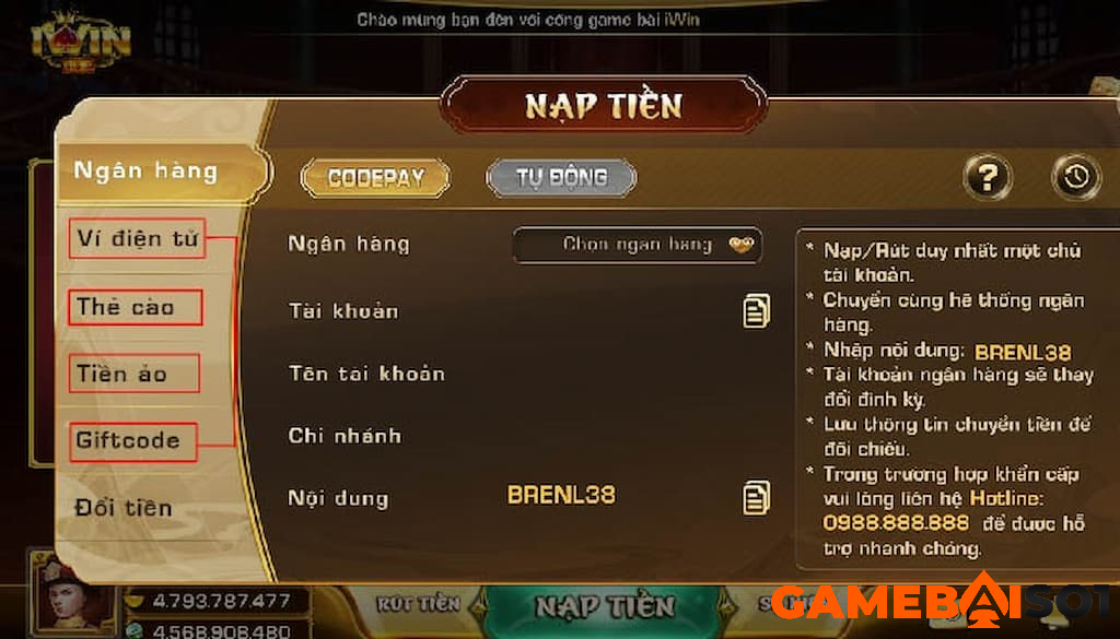 3 phút nắm rõ cách nạp, rút tiền đơn giản tại cổng game Iwin NẠP RÚT TIỀN IWIN