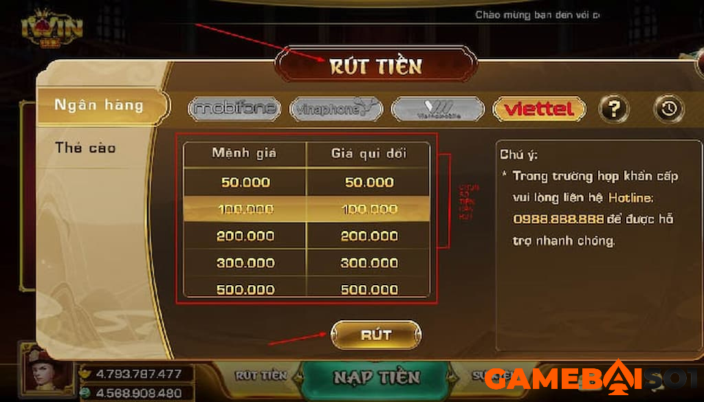 3 phút nắm rõ cách nạp, rút tiền đơn giản tại cổng game Iwin rút tiền đơn giản tại iwin
