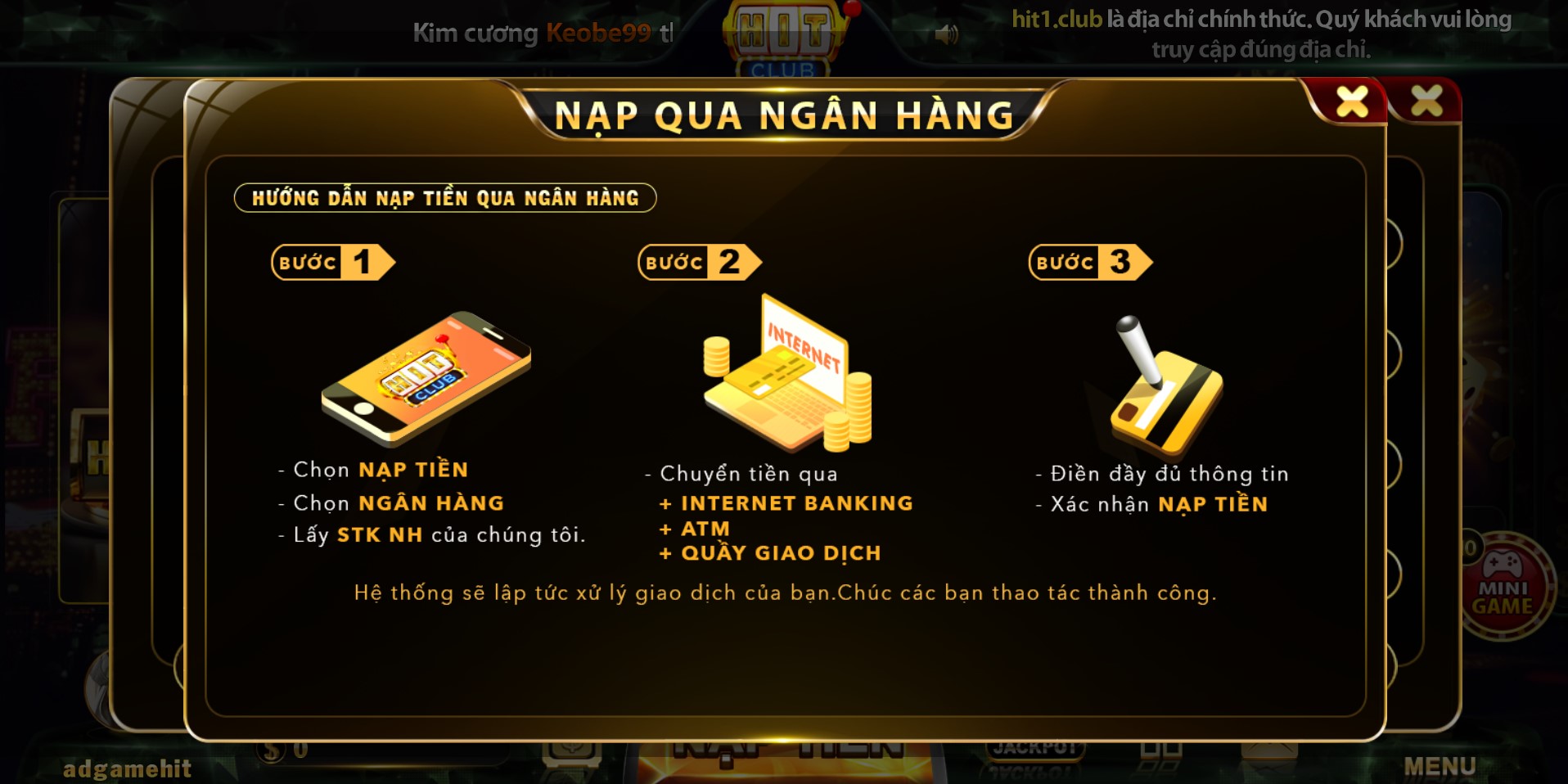 4 Cách Nạp Tiền Hit Club Cực Đơn Giản Dễ Hiểu Nạp tiền tại Hit Club