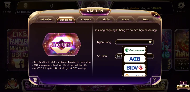 Nạp Tiền Gemwin Cực Dễ Chỉ Trong Vòng 1 Phút Các cách thực hiện nạp tiền Gemwin