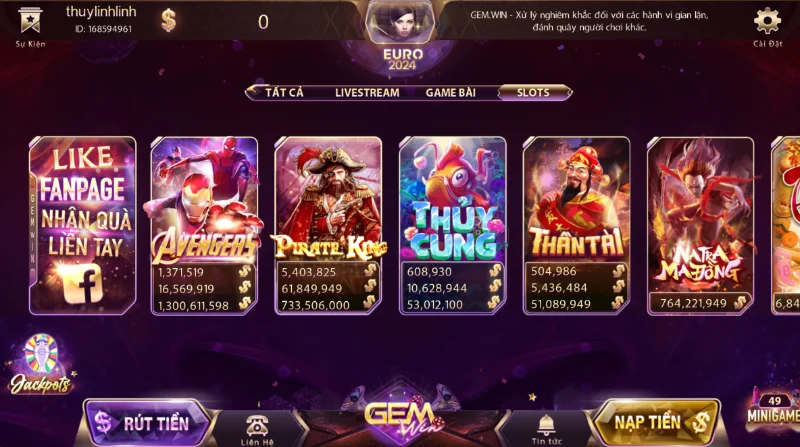 Nổ Hũ Gemwin - Săn Jackpot Thần Tài Cực Hấp Dẫn  Khám phá Nổ hũ Gemwin Thần Tài