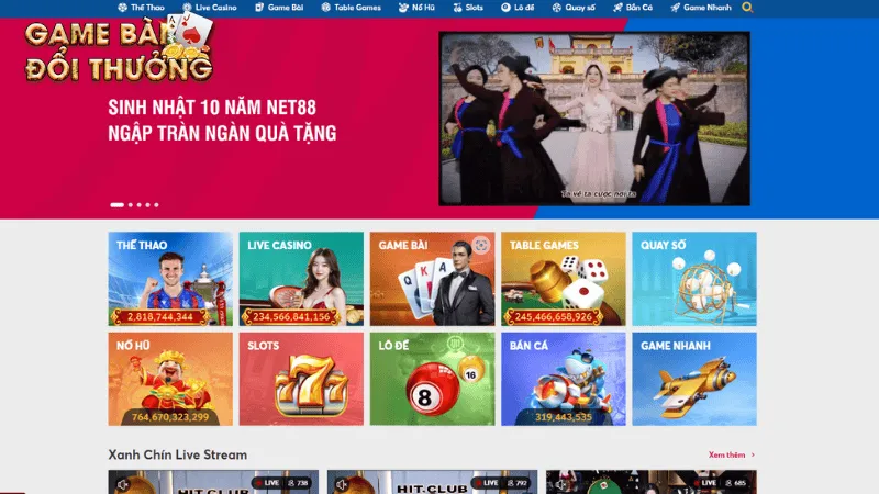 Giới thiệu Net88 - Nhà cái online top 1 Việt Nam hiện nay Slot game nổ hũ