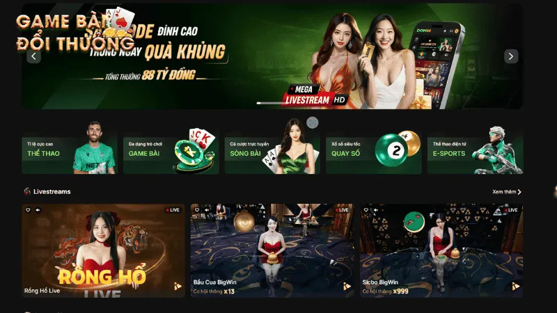 Dom88 - Nhà cái cá cược với hơn 50 thể loại game Tổng hợp 5 trò chơi hot nhất Dom88